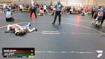 92 lbs Quarterfinals (8 Team) - Blaise Wilson, Belding Black vs Luca Amato, Ares Black