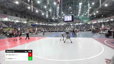 73 lbs Round Of 16 - Wyatt Secrest, Bear Cave vs Sawyer Heller, West Grand