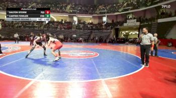 157-2A Champ. Round 1 - Dalton Storm, Pike County vs Carter Fowler, Stephens County HS