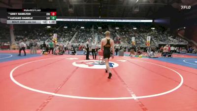 4A-144 lbs Cons. Round 2 - Luciano Daniele, Laramie vs Grey Hamilton, Evanston