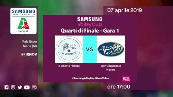 Full Replay - Womens Quarterfinal: Il Bisonte Firenze vs Igor Gorgonzola Novara - Il Bisonte Firenze vs Igor Gorgonzola - Apr 7, 2019 at 9:45 AM CDT