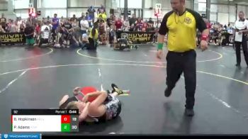 92 lbs Round 1 (4 Team) - Porter Adams, Steel Valley Pscychos vs Beau Hopkinson, Ares