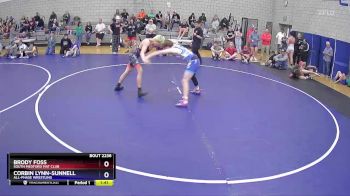 150 lbs Semifinal - Brody Foss, SOUTH MEDFORD MAT CLUB vs Corbin Lynn-Sunnell, All-Phase Wrestling