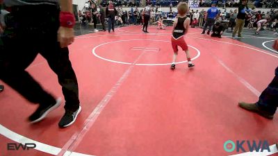 46 lbs Consi Of 8 #1 - Laith Adkins, Claremore Wrestling Club vs Samuel Darden, Dark Cloud Wrestling Club
