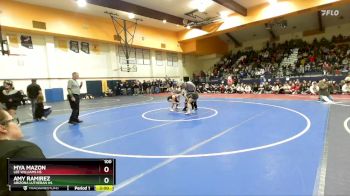 100 lbs 1st Place Match - Amy Ramirez, Arizona Lutheran HS vs Mya Mazon, Lee Williams HS