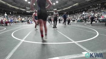 160 lbs Quarterfinal - Karsyn Pack, Hornet Wrestling Club vs Kenzie Church, Skiatook Youth Wrestling