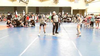 70 lbs Rr Rnd 3 - Riley Atkinson, NewWhale Pink - Girls vs Payton Porrino, Sassy Lassies FIWC - Girls