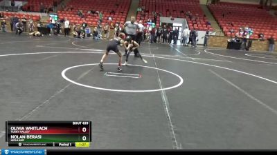 68 lbs Round 4 - Nolan Berasi, Highland vs Olivia Whitlach, Tusky Valley