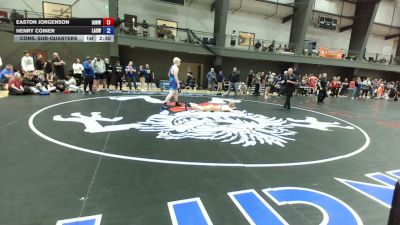 165 lbs Cons. Sub-quarters - Easton Jorgenson, Immortal Athletic WC /Waverly-Shell Rock HS vs Henry Coiner, Lowell Academy Of Wrestling