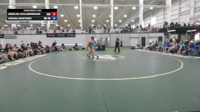 125 lbs Angelina Schlumpberger, California Silver vs Ariana Martinez, New Mexico J