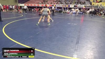 157 lbs Placement Matches (16 Team) - Nate Camiscioli, Castleton vs Drake Thompson, Coe