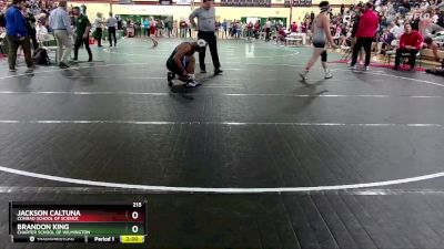 215 lbs Quarterfinal - Jackson Caltuna, Conrad School Of Science vs Brandon King, Charter School Of Wilmington