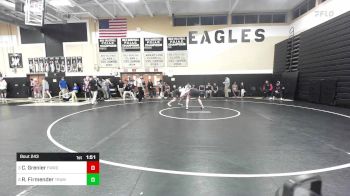 190 lbs Quarterfinal - Cole Grenier, Fairfield Warde vs Rory Firmender, Trumbull