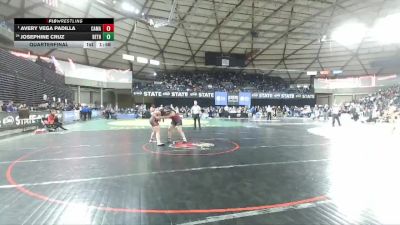Girls 4A 190 lbs Quarterfinal - Avery Vega Padilla, Camas (Girls) vs Josephine Cruz, Bethel (Girls)