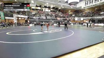 170 lbs Cons. Round 1 - Lola O`Neil, Sabetha Hs vs KayLynn Nicholson, Osage City Hs