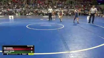 130 lbs Semifinal - Rei Ogden, Bismarck Century vs Avery Mohr, Fargo Davies