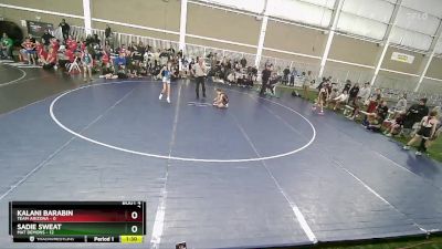 65 lbs Round 2 (4 Team) - Sadie Sweat, Mat Demons vs Kalani Barabin, Team Arizona