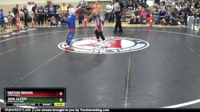 105 lbs Quarterfinal - Heston Gerads, LITTLE FALLS vs Zion Alstat, Jesup Mat Club