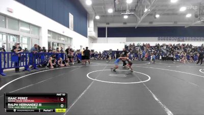 56 lbs Round 3 - Isaac Perez, Savage House Wrestling vs Ralph Hernandez Iii, Total Kaos Wrestling Club