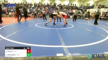 160 lbs Semifinal - Jack Wilson, Fort Gibson Youth Wrestling vs JORDAN MCKINNEY, Team Tulsa Wrestling Club