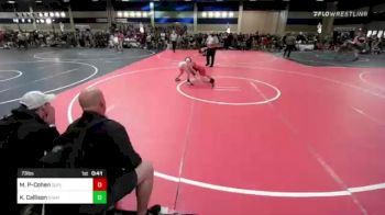 73 lbs Consi Of 8 #1 - Manisela Prescott-Cohen, Suples vs Kaiden Callison, Stampede WC