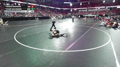 113 lbs Cons. Quarters - Kyler Van Keuren, Waukesha West vs Pearce Mathison, Sparta
