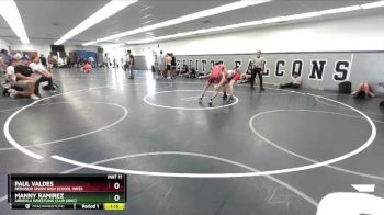 132 lbs Champ. Round 2 - Manny Ramirez, Arreola Wrestling Club (AWC) vs Paul Valdes, Redondo Union High School Wres