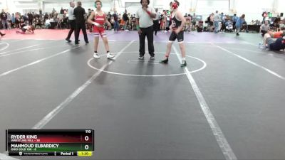 110 lbs Round 5 (10 Team) - Ryder King, Wrestling Mill vs Mahmoud Elbardicy, Ohio Gold 10K