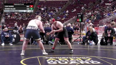 285 lbs First Round - Cam Danna, West Allegheny vs Guner Hiller, Cedar Cliff