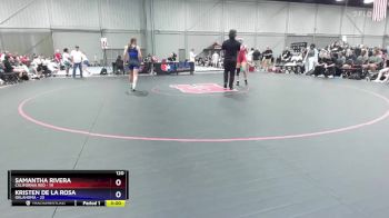 120 lbs Placement Matches (16 Team) - Samantha Rivera, California Red vs Kristen De La Rosa, Oklahoma