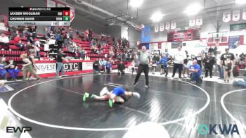 70 lbs Final - Jaxsen Woolman, Vinita Kids Wrestling vs Crower Davis, Hornet Wrestling Club