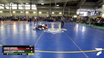 165 lbs Prelim - Jacob Cardozo, Roger Williams University vs Eamon Garrity-Rokous, Williams College