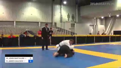 MICHAEL JOHN BARTHLOW vs DONNIE JAMES SAUCIER 2022 World Master IBJJF Jiu-Jitsu Championship