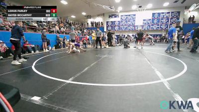 64 lbs Consolation - Loxus Farley, Chickasha Youth Wrestling vs Hayes McCarthy, Husky Wrestling Club