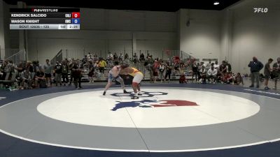 125 lbs Champ. Round 1 - Kendrick Salcido, California vs Mason Knight, Olivet Wrestling Club