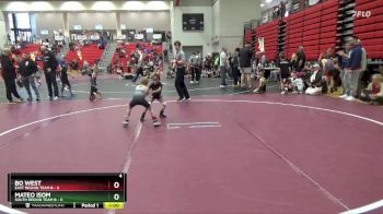 45 lbs Round 2 (4 Team) - Mateo Isom, South Region Team B vs Bo West, East Region Team B