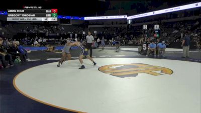 150 lbs Consi Of 8 #1 - Aiden Chur, Granite Hills (SD) vs Gregory Torosian, Birmingham (LA)