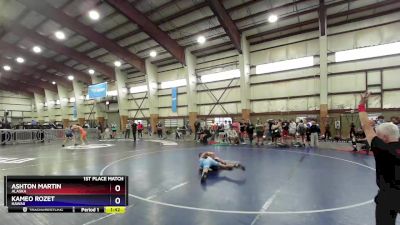 100-110 lbs 1st Place Match - Ashton Martin, Alaska vs Kameo Rozet, Hawaii