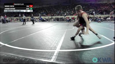 100 lbs Consi Of 4 - Derek Orth, Sperry Wrestling Club vs Asher Stites, Cowboy Wrestling Club