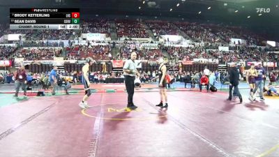 A - 126 lbs Champ. Round 1 - Sean Davis, Corvallis vs Brody Ketterling, Lockwood (Billings)