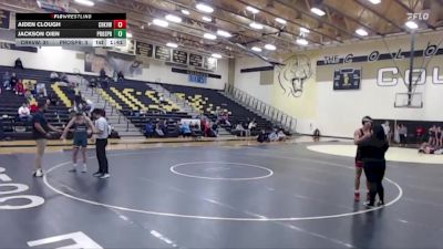 157 lbs Round 2 (3 Team) - Aiden Clough, Carrollton Creekview vs Jackson Oien, Prosper