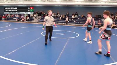 144 lbs 3rd Place Match - Lincoln Unger, Lincoln Southeast vs Jaxsen Draves, GI GRAPPLERS