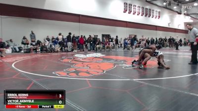 190 lbs Cons. Round 4 - Victor Akinyele, Brownsburg vs Errol Kerns, Lawrence Central