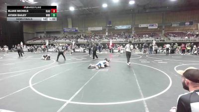98 lbs Semifinal - Blake Michels, Black Fox Wrestling Academy vs Ayden Bailey, Widefield WC