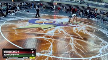 118 lbs Round 2 (4 Team) - Hanah Schuster, Apple Valley vs Allison Knaffla, Milaca-Faith Christian