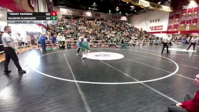 285 lbs Cons. Round 5 - Valentin Plancarte, Green River vs Brady Hartman, Sheridan