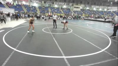 109 lbs 5th Place - Zabrianna Lorenzo, Tigers vs Nayeli Cardenas, Brush Middle School