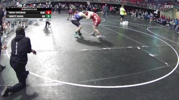 185+ Cons. Semi - Miah Dvorak, Millard South Wrestling Club vs Brett Buss, Burwell