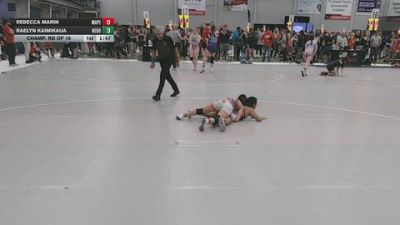 100 lbs Champ. Rd Of 16 - Raelyn Kaimikaua, Nebraska Boyz vs Rebecca Marin, Maximum Performance