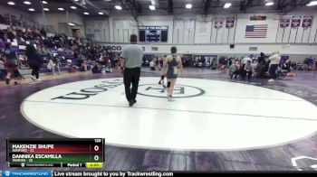 120 lbs Quarterfinal - Dannika Escamilla, Warden vs Makenzie Shupe, Hanford